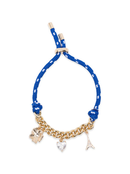  Maje Flower Heart Charm Bracelet - Gold 
