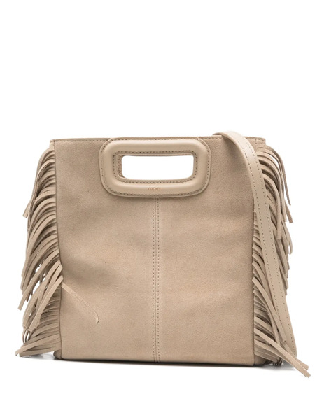  Maje Fringed Top-handle Tote Bag - Neutrals 