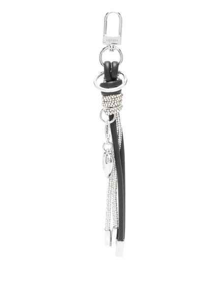  Maje Heart-charm Tassel Keyring - Silver 