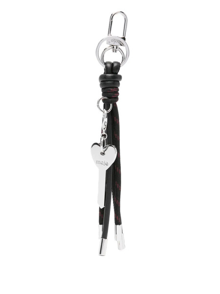  Maje Leather Keyring - Black 