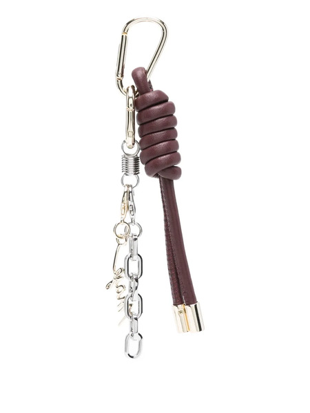  Maje Leather-knot Keyring - Red 