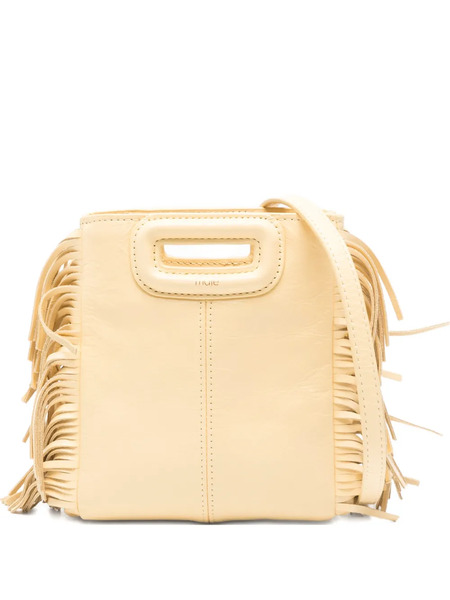  Maje Mini M Fringe Tote Bag - Neutrals 