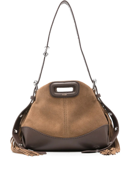  Maje Miss M Fringed Strap Shoulder Bag - Brown 