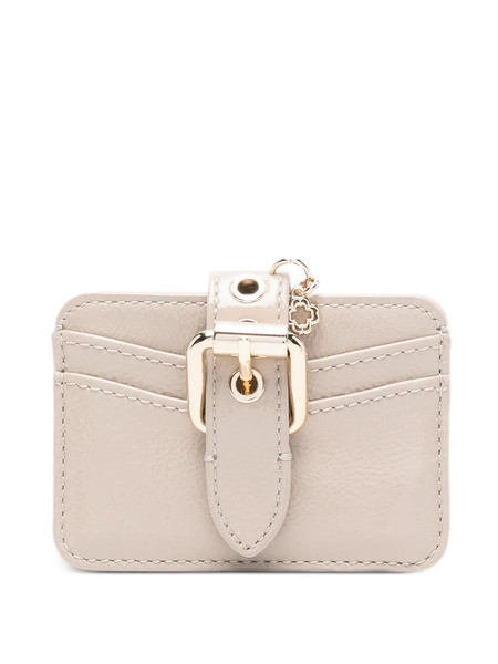  Maje Miss M Leather Cardholder - Neutrals 