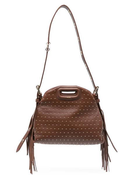  Maje Miss M Studded Mini Bag - Marron 