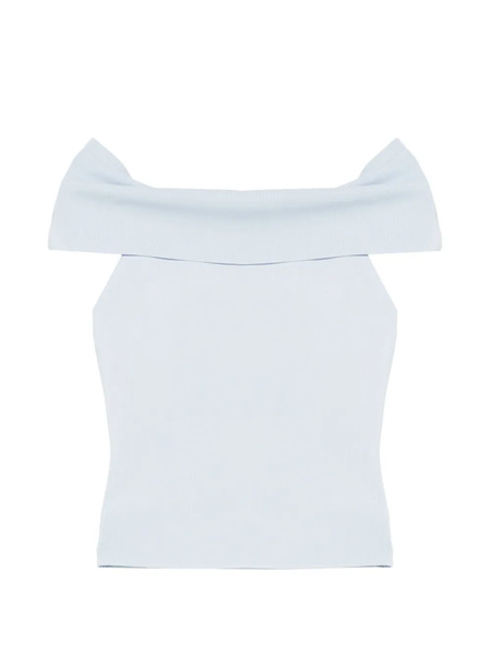  Maje Off-shoulder Top - Blue 