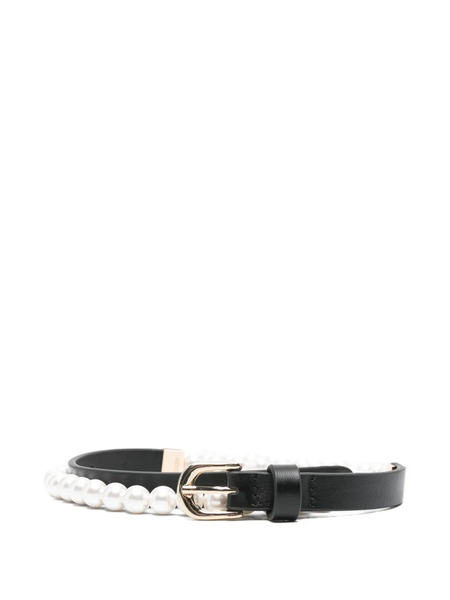  Maje Pearl Buckle Belt - Black 