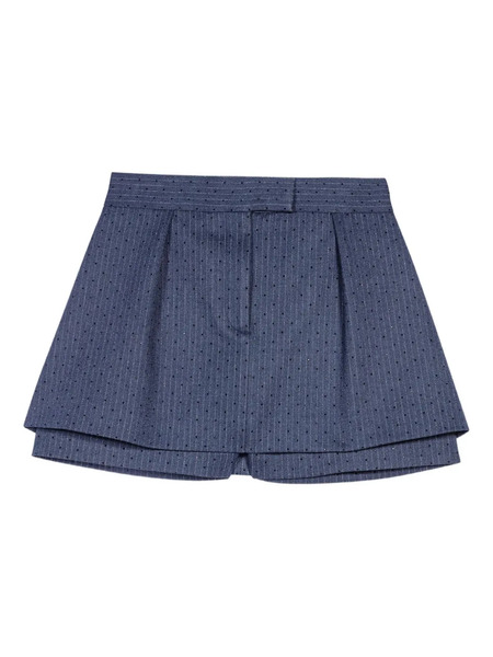  Maje Pinstripe Shorts - Blue 