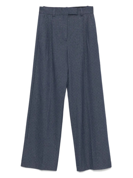  Maje Pinstriped Tailored Trousers - Blue 