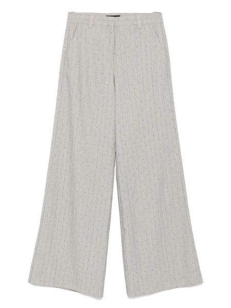  Maje Pinstriped Trousers - Grey 