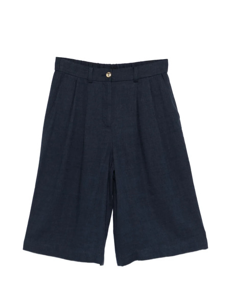  Maje Pleated Shorts - Blue 