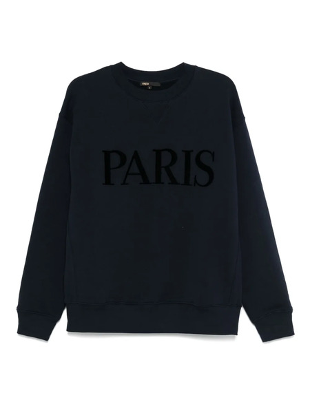  Maje Printed Sweatshirt - Blue 