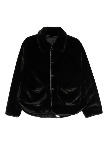  Maje Reversible Puffer Jacket - Black 
