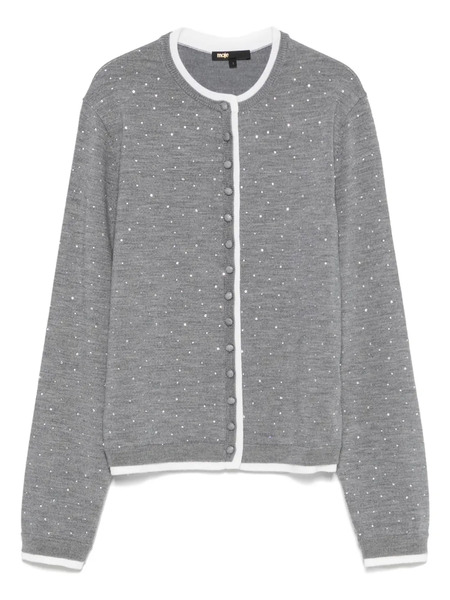  Maje Rhinestone-embellished Cardigan - Grey 