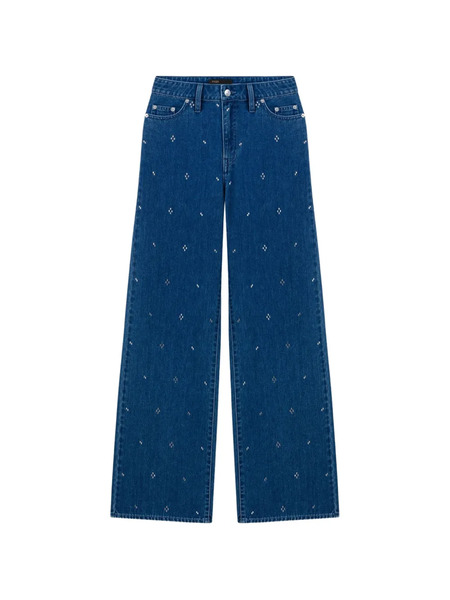  Maje Rhinestone-embellished Jeans - Blue 