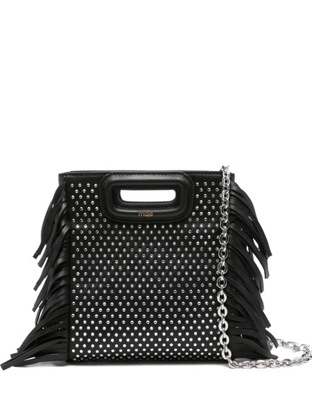  Maje Rhinestone-embellished Mini Bag - Black 