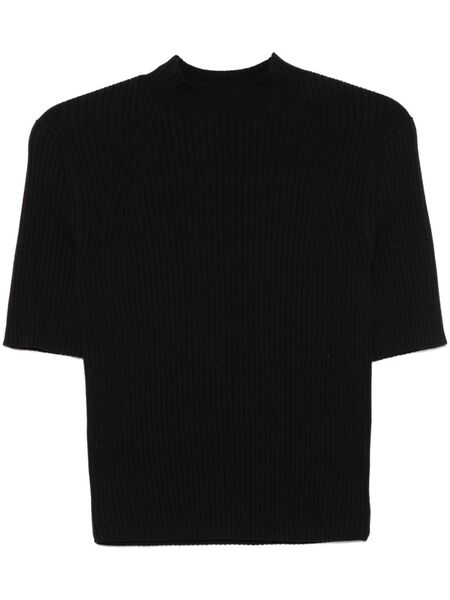  Maje Ribbed T-shirt - Black 