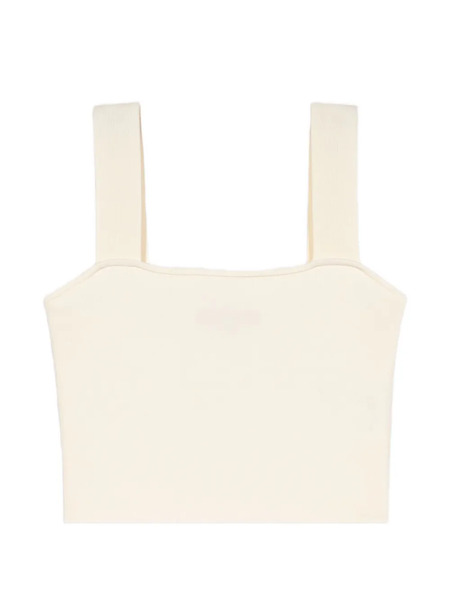 Maje Ribbed Top - Neutrals 
