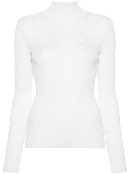  Maje Roll-neck Wool-silk Sweater - Neutrals 