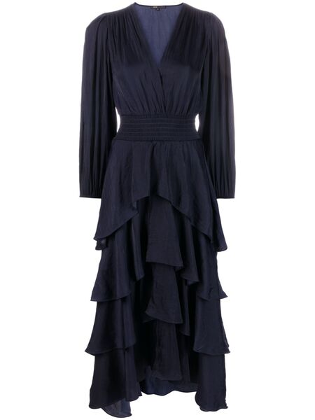  Maje Ruffled Maxi Dress - Blue 