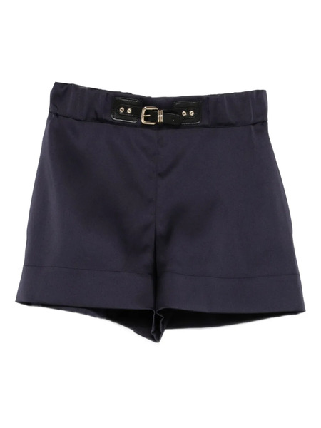  Maje Satin Shorts - Blue 