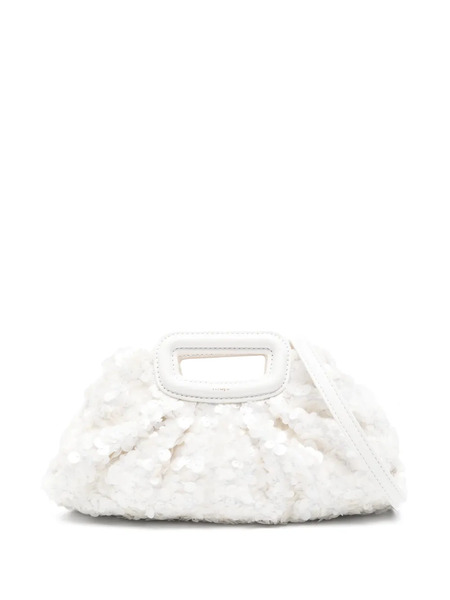  Maje Sequin-embellished Mini Bag - White 