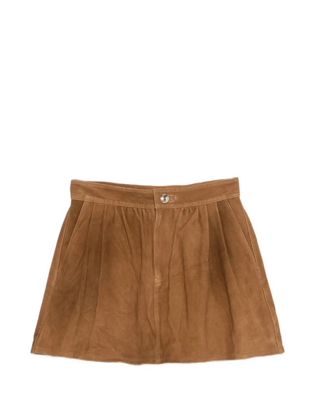  Maje Suede Mini Skirt - Brown 