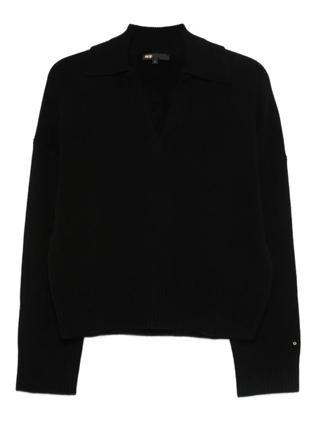  Maje V-neck Sweater - Black 