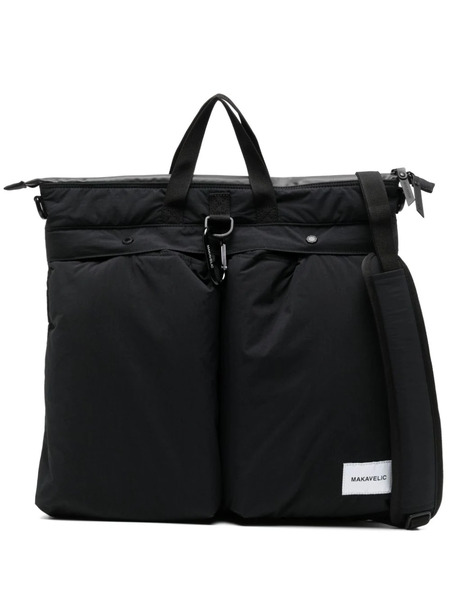  Makavelic Logo-patch Tote Backpack - Black 