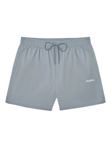  Malbon Golf Drawstring Shorts - Grey 