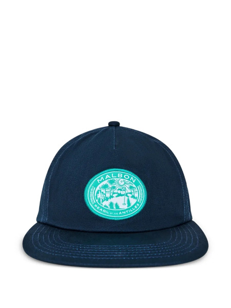  Malbon Golf Horizon Snapback Cap - Blue 