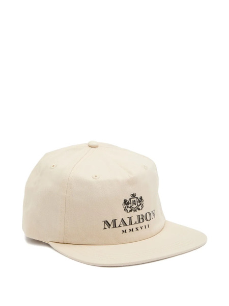  Malbon Golf Monarch Snapback Baseball Cap - Neutrals 