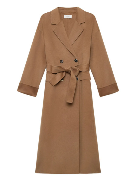  Maliparmi Belted Double-breasted Coat - Brown 