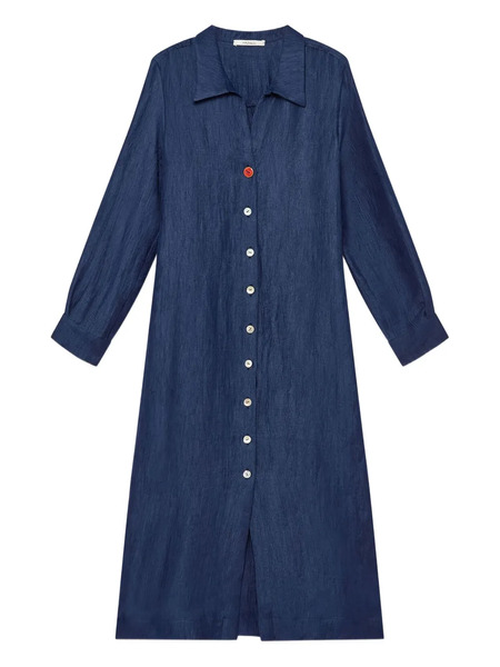  Maliparmi Buttoned Midi Dress - Blue 