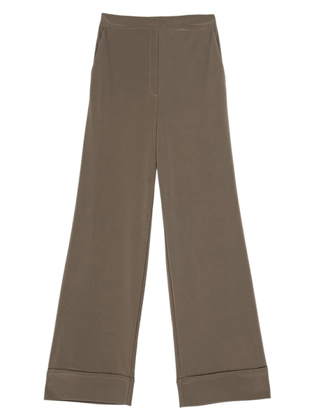  Maliparmi Contrast-stitching Trousers - Brown 