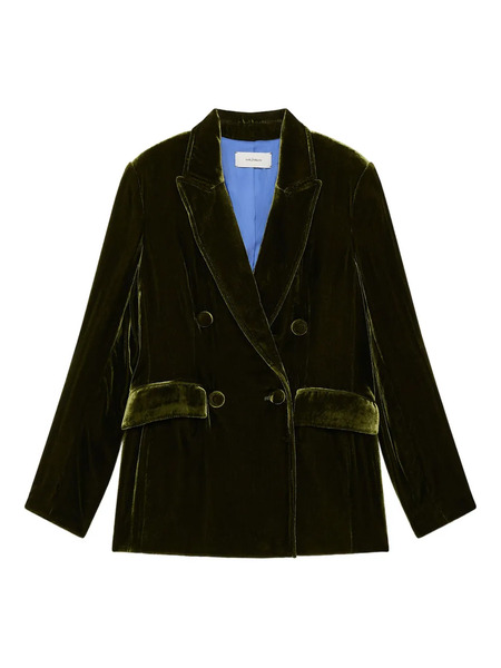  Maliparmi Double-breasted Pocket Jacket - Green 