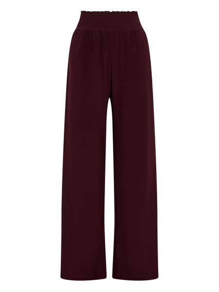  Maliparmi Elasticated-waist Straight Trousers - Red 