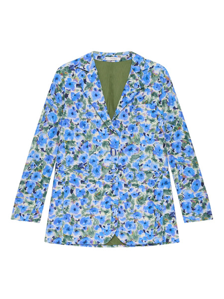  Maliparmi Floral-print Blazer - Blue 