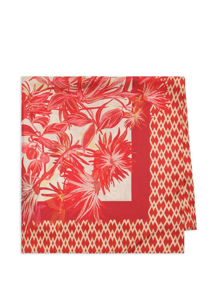  Maliparmi Floral Print Scarf - Red 