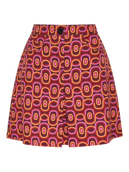  Maliparmi Geometric-pattern Mini Skirt - Purple 