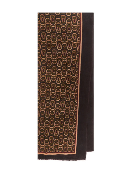  Maliparmi Geometric-pattern Scarf - Brown 