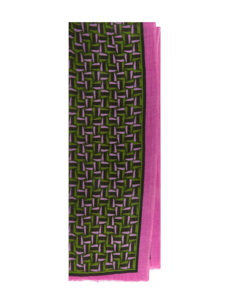  Maliparmi Geometric-pattern Scarf - Green 