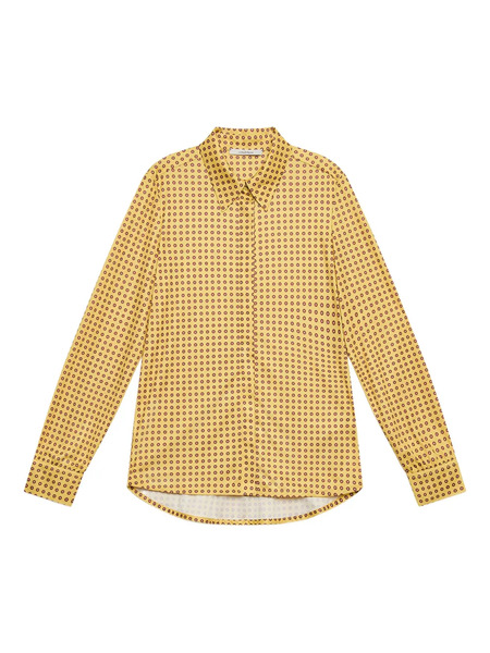  Maliparmi Geometric-print Collared Shirt - Yellow 