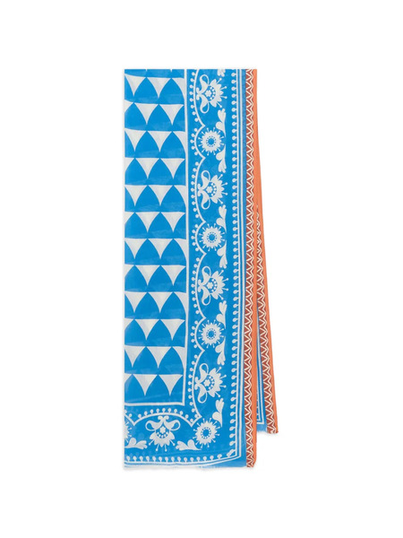 Maliparmi Geometric Printed Scarf - Blue 