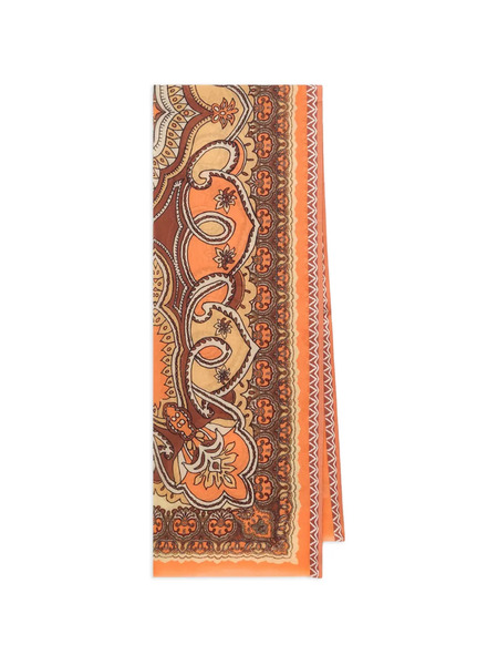  Maliparmi Jacquard Geometric Scarf - Orange 