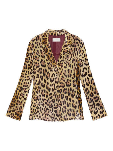  Maliparmi Leopard-print Button-front Jacket - Brown 
