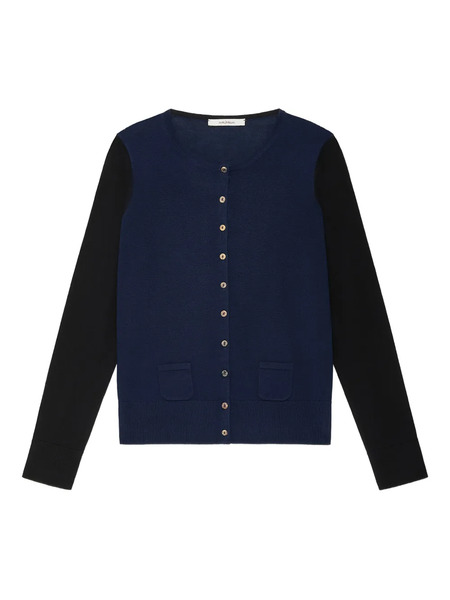  Maliparmi Pocket Button Cardigan - Blue 