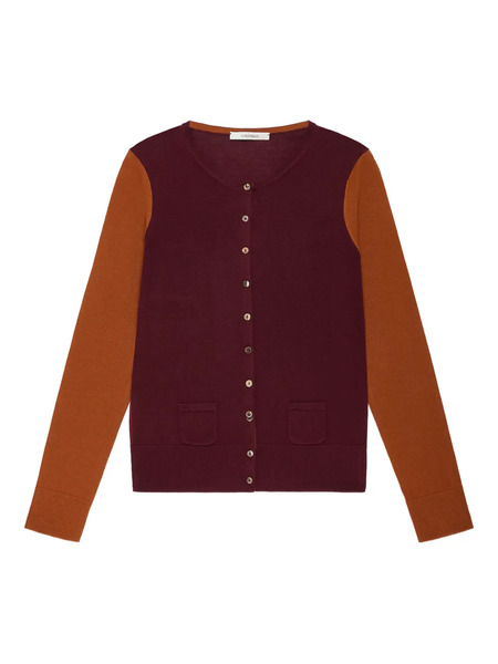  Maliparmi Pocket Button Cardigan - Red 