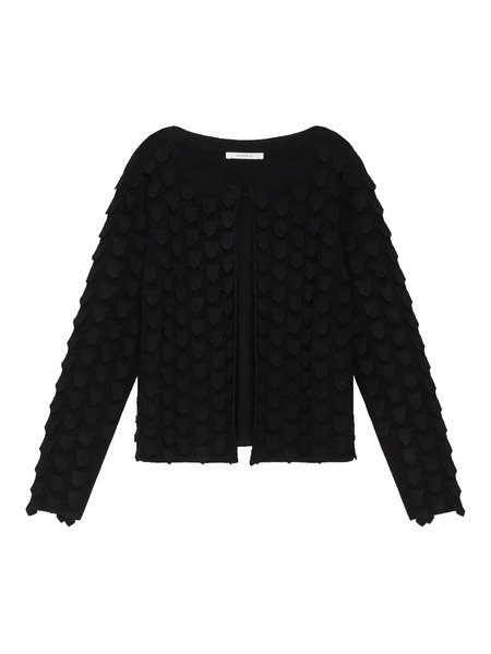  Maliparmi Shield-shaped Pattern Cardigan - Black 