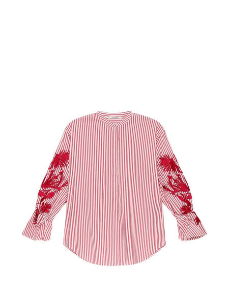  Maliparmi Striped Embroidered Shirt 